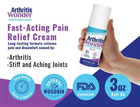 Buy Arthritis Wonder Pain Relief Roll On Cream 3 Oz Arthritis Pain