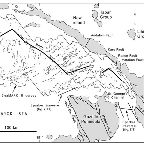 1. Tectonic map of the New Guinea islands, Papua New Guinea, showing ...