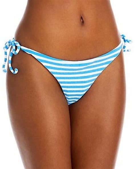 Peixoto Terry Amore Tonie Side Tie Striped Bikini Swim Bottom Us Large