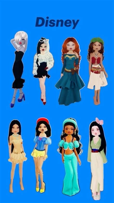 Disney Characters For Dress To Impress Dti Example In 2024 Dress To