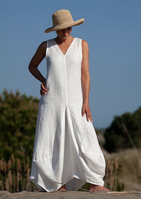 Robe En Lin Blanche