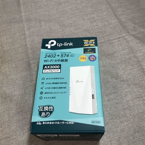 未使用に近いTP Link Wi Fi 無線LAN 中継器 Wi Fi6 対応 2402 574Mbps 11ax ac APモード