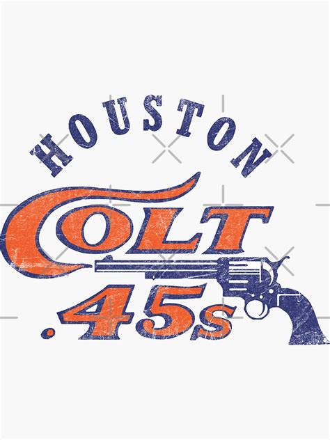 Houston Colt 45 Vintage Logo Sticker For Sale By Alhern67 Redbubble