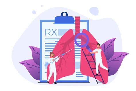 Ilustración de vectores pulmonares o de concepto pulmonar Médicos