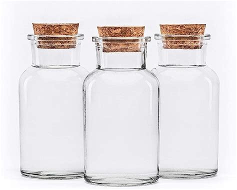 slkfactory 10 x 250 ml de récipient en verre avec bouchon en liège