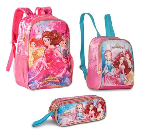 Mochila Escolar Clio Mochila Princesas Magicas Pink Clio X X Cm