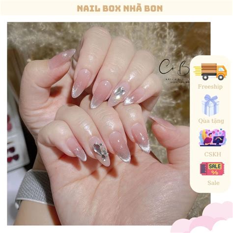 HỎA TỐC NAIL BOX SƠN GEL THẠCH HỒNG NUDE MẮT MÈO KIM CƯƠNG Shopee Việt Nam