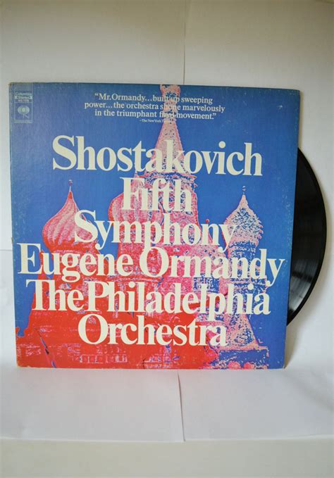 Shostakovich Fifth Symphony Eugene Ormandy The Philadelphia Etsy