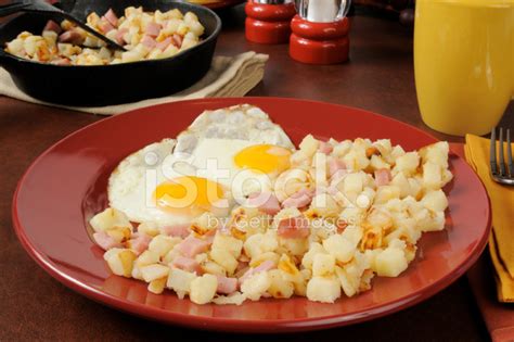 Ham Eggs And Hash Browns Stock Photo | Royalty-Free | FreeImages