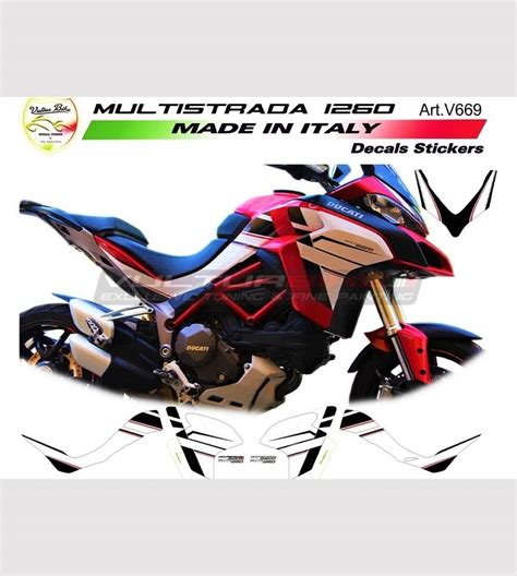 Complete Stickers Kit Customized Design Ducati Multistrada 1260