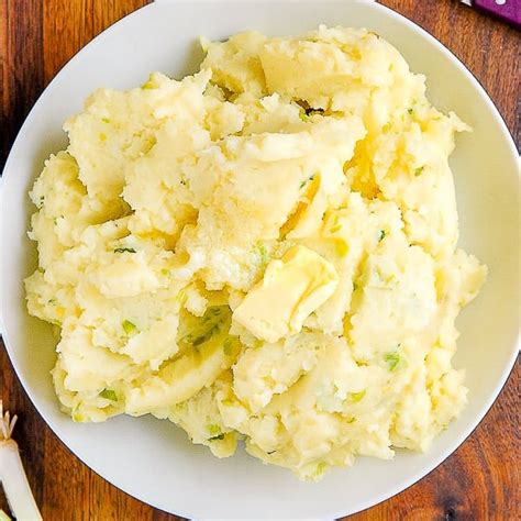 Irish Potato Champ Traditional Mashed Irish Potatoes