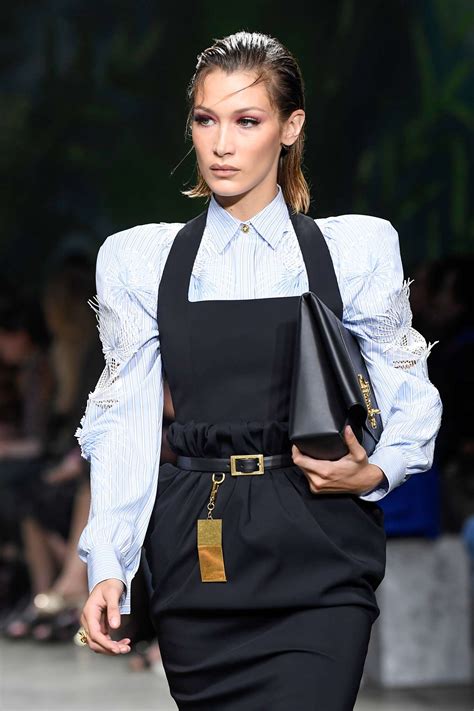 Bella Hadid Versace Runway Show Ss At Milan Fashion Week Gotceleb