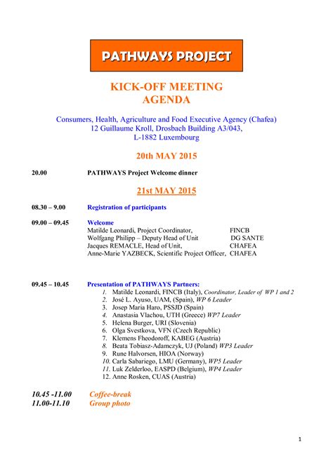 Kick Off Meeting Agenda For Project How To Create A Kick Off Meeting