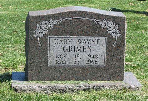 Gary Wayne Grimes 1948 1968 Find A Grave Memorial