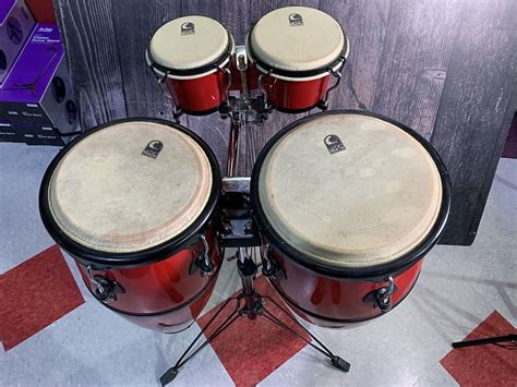 Toca Percussion Synergy Conga And Bongo Set W Stand Raleigh Reverb