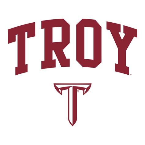 Troy University Trojans Arch Logo Cotton Hoodie - White