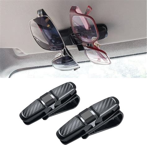 Amazon GLSOWEE 2PCS Glasses Holders For Car Sun Visor Glasses