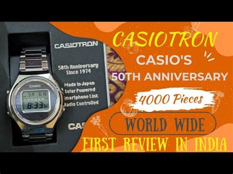 CASIO 50TH ANNIVERSARY LIMITED EDITION CASIOTRON TRN-50-2A . VINTAGE ...