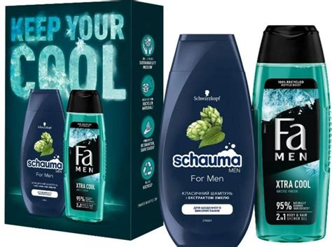Подарочный набор для ухода за телом Fa For Men Schauma + Гель для душа ...