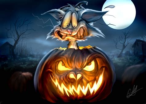 Spooky Bunny Halloween Hd Wallpaper By Chris Scalf