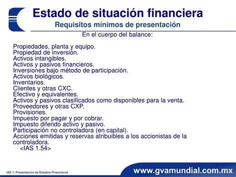 Ppt Ias Presentaci N De Estados Financieros Powerpoint Presentation