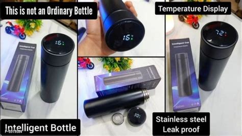 Buy Smart LED Active Temperature Display Indicator Insulated Stainless Steel Hot Cold Flask