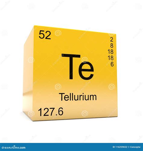 Te Symbol. Tellurium Chemical Element Stock Image | CartoonDealer.com #225400417