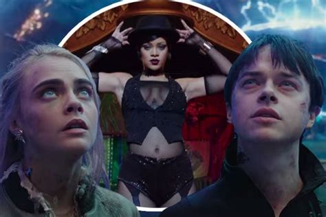 Valerian Trailer Rihanna Steals The Show In Cara Delevingne Film Ok