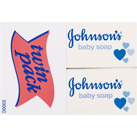 Johnsons Gentle Moisturising Baby Soap Bar Twin Pack 2 X 95g Woolworths