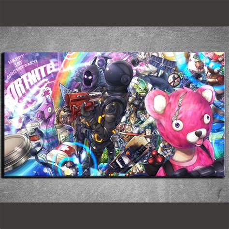 1 Piece Fortnight Battle Royale Map Video Game Poster Fort Pictures ...