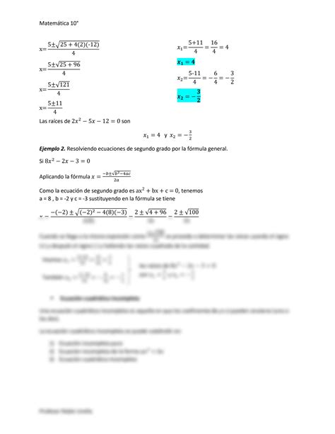 Solution Ecuaciones Cuadr Ticas Studypool