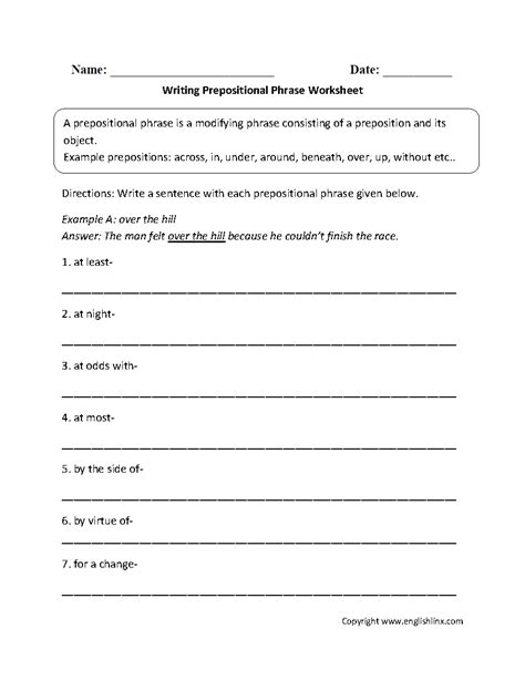 Sentence Structure Worksheets With Answers