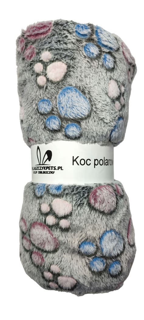 Kocyk Dla Psa Polarowy Kolorowe Apki X Koc Allegro Pl