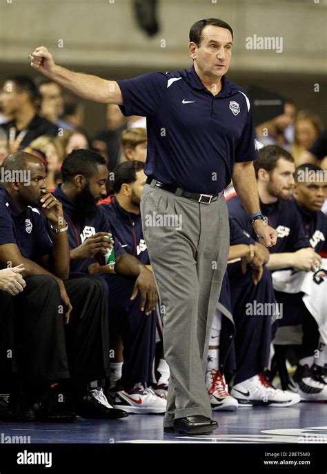 Usas Coach Mike Krzyzewski During Friendly Matchjuly 222012 Alterphotosacero Nortephoto