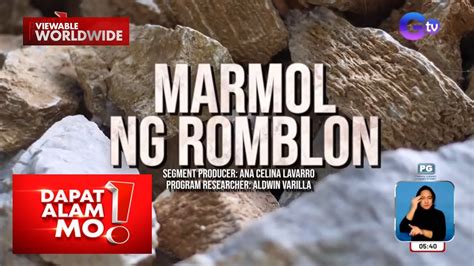 Industriya Ng Marmol Sa Romblon Alamin Dapat Alam Mo Youtube