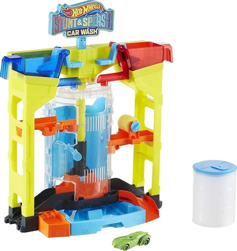 Hot Wheels Stunt And Splash Car Wash Track Race Hobby Crazy