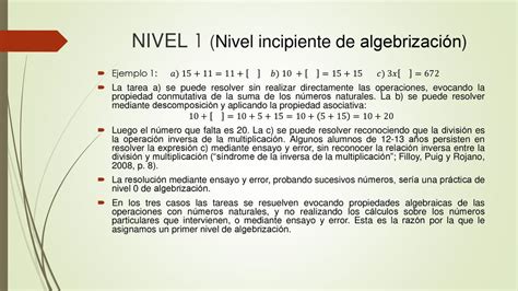 Niveles De Algebrizaci N Juan Godino Ppt Descargar