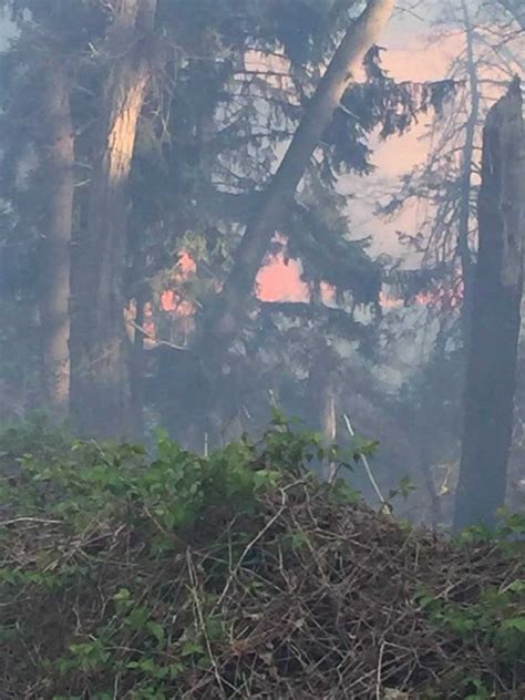 Croton Fire Department Battles Large Brush Fire At Croton Point Park