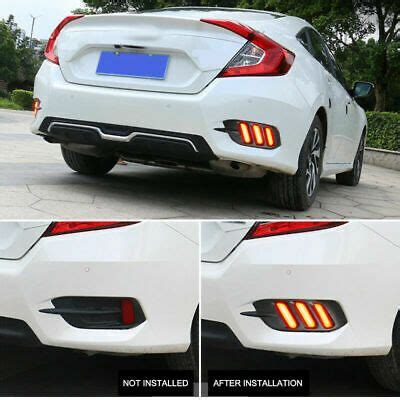 Honda Civic Fc Rear Bumper Led Lamp Mustang Style