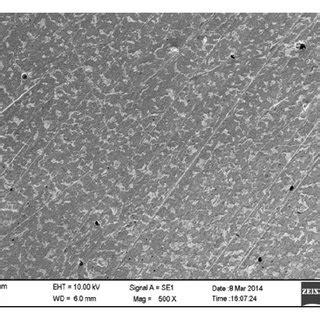 Sem Images Of The Mild Steel Specimen After Immersion In M Hcl A