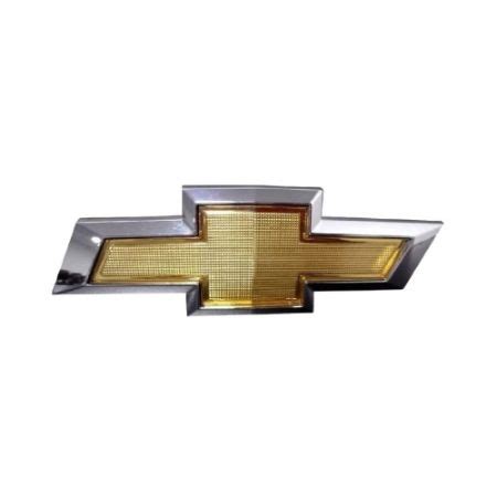 Emblema Grade Do Radiador Gravata Dourada Chevrolet Celta Prisma