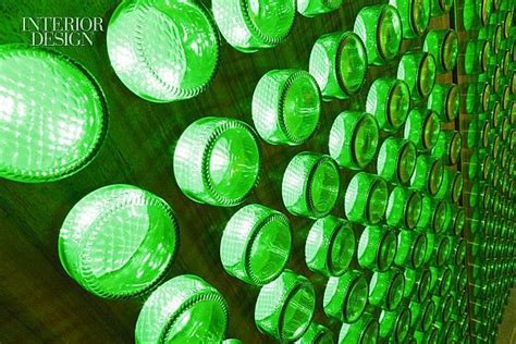 Glass Bottle Walls Heineken New York Headquarters By Tsc Design Photo