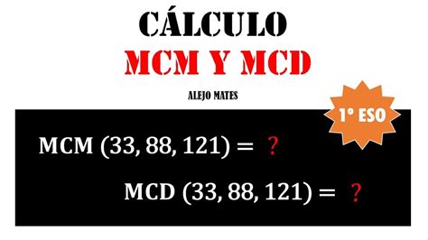 Como Sacar El Mcm Y Mcd De Tres Numeros Printable Templates Free