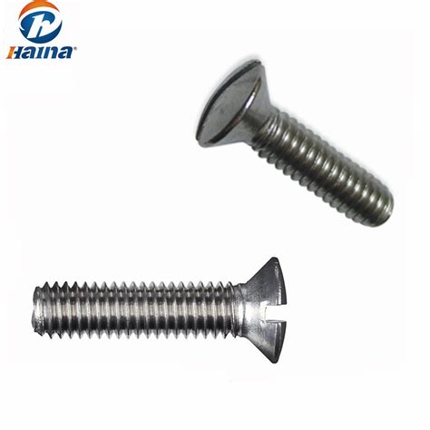 Din Stainless Steel Slotted Raised Countersunk Head Machine Screws