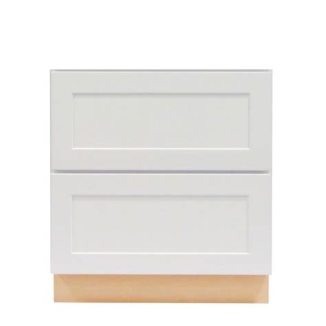 Procraft Cabinetry 36 In W X 34 5 In H X 24 In D White Birch Drawer Base Fully Assembled Plywood