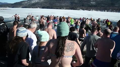 New Years Day Lake George Polar Plunge 2018 Youtube