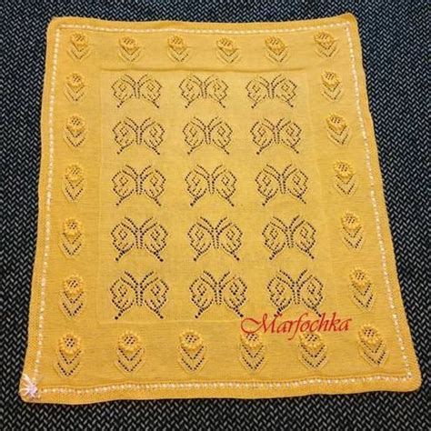 Красивый плед с бабочками | Азбука рукоделия | Фотострана | Пост №412301214