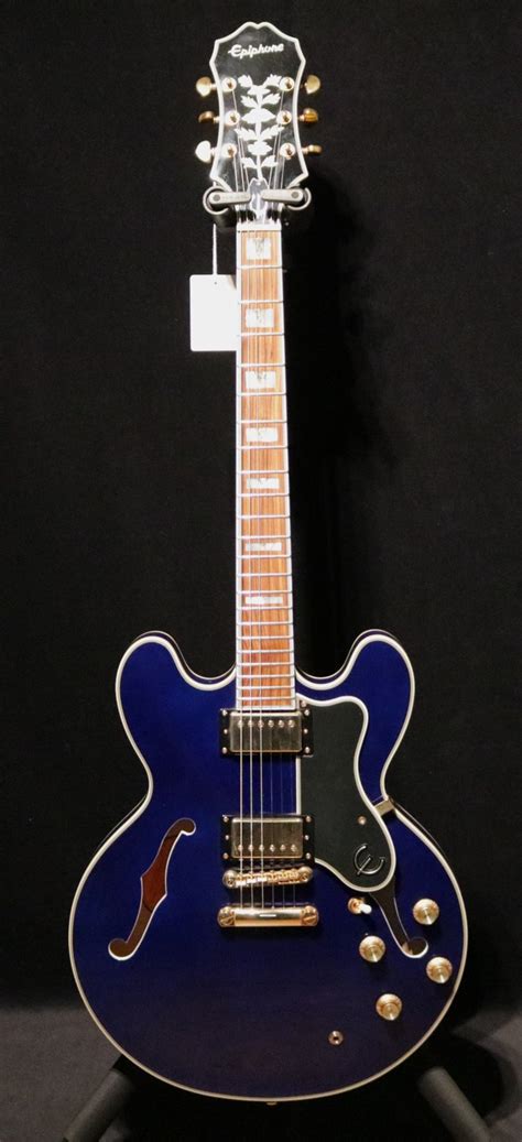 Used Epiphone Sheraton Ii Pro Semi Hollow Electric Guitar Midnight Sapphire