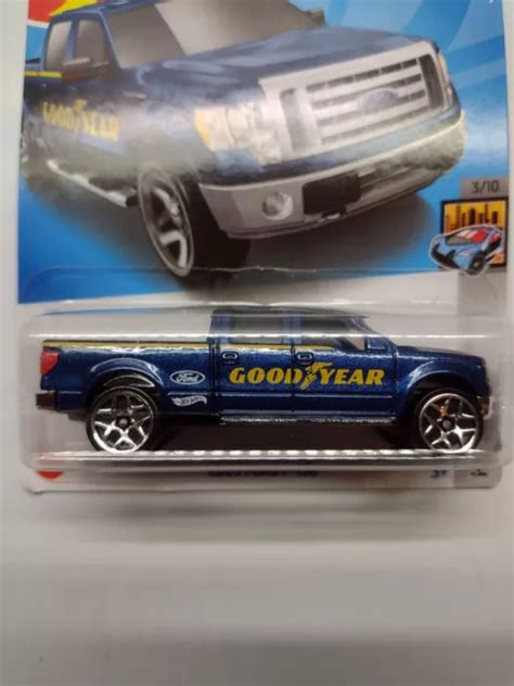 2022 Hot Wheels 2009 Ford F 150 Blue Goodyear Pickup Camionnette Hw Metro Eur 443 Picclick Fr