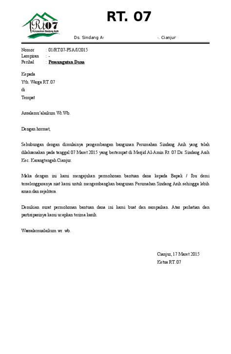 Contoh Surat Rasmi Kepada Pemaju Perumahandocx